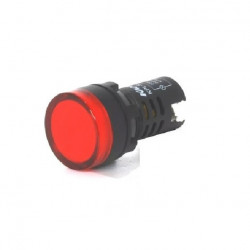 Led STECK ojo de buey rojo 220vca para panel 22mm IP65