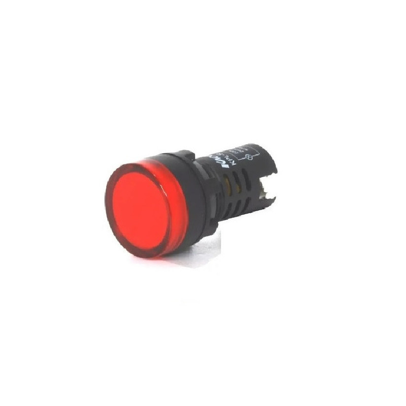 Led STECK ojo de buey rojo 220vca para panel 22mm IP65