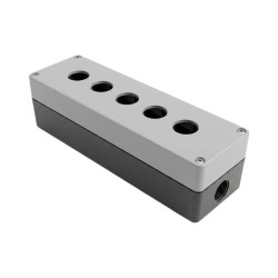 Caja de botonera CNC para 5 orificios 22 IP40