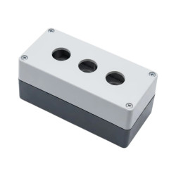 Caja de botonera CNC para 3 orificios 22 IP40