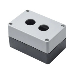 Caja de botonera CNC para 2 orificios 22 IP40