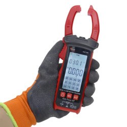 Pinza amperometrica inteligente GRALF CA/CC con pantalla 600A