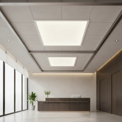 Embutido led BAEL WAVE cuadrado 60x60 48W 4800lm 3000K luz cálida