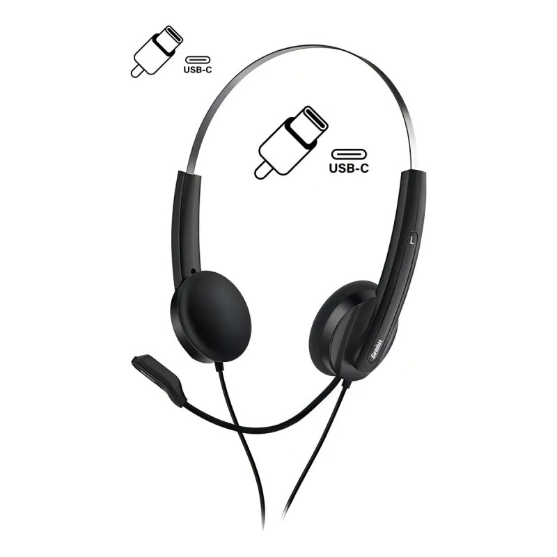 Auricular con microfono genius HS-220U USB Type-C