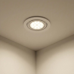Spot SAN LORENZO embutido para 1 luz GU10 AR111 orientable blanco