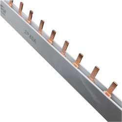 Peine de conexion bifasica GRALF 2x56 80A 1 metro