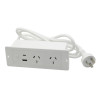 PROLONGADOR TBC BLANCO 2 TOMAS Y 2 USB C+A CON CABLE 1,5MTS Y SOPORTE