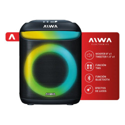 Parlante torre bluetooth Aiwa true wireless RGB AW-P180