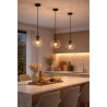 Colgante 180° ILUMINACIÓN INGRID para 1 luz E27 vidrio transparente
