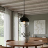 Colgante 180° ILUMINACIÓN MITTE para 1 luz E27 negro