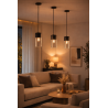 Colgante 180° ILUMINACIÓN GUIRON para 1 luz E27 negro