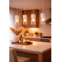 Colgante 180° ILUMINACIÓN GUIRON para 1 luz E27 blanco