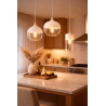 Colgante 180° ILUMINACIÓN DAYAN para 1 luz E27 vidrio blanco