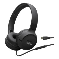 Auriculares JBL TUNE 520c vincha negro cable USB-c