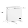 Freezer horizontal GAFA FGHI202B-M 200 litros inverter blanco