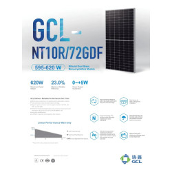 Panel Solar GLC 615Wp BIFACIAL 43,95V 114 celdas
