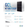 Panel Solar GLC 615Wp BIFACIAL 43,95V 114 celdas