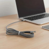 Cable USB-C GO Fiber 1m 6A Carga Rápida y Datos Gris