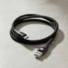 Cable USB-C GO Fiber 1m 6A Carga Rápida y Datos Negro