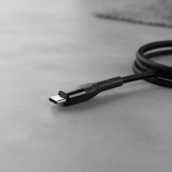 Cable USB-C GO Fiber 1m 6A Carga Rápida y Datos Negro