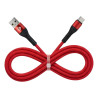 Cable USB-C GO Fiber 1m 6A Carga Rápida y Datos Rojo