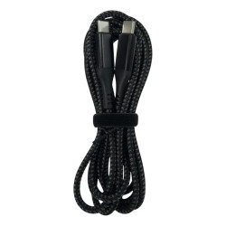 Cable USB-C a USB-C GO Long 2m 60W Carga Rápida y Datos Negro