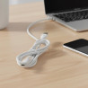Cable USB-C GO reforzado 1m Blanco Carga Rápida y Datos
