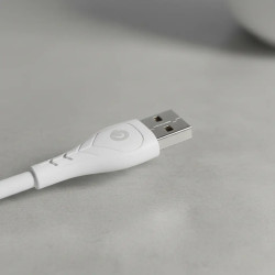 Cable USB-C GO reforzado 1m Blanco Carga Rápida y Datos