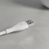 Cable USB-C GO reforzado 1m Blanco Carga Rápida y Datos
