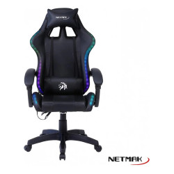 Silla gamer NETMAK NM-BEAST-RGB Iluminación RGB