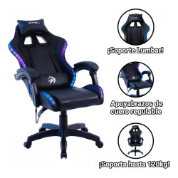 Silla gamer NETMAK NM-BEAST-RGB Iluminación RGB