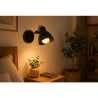 Aplique FERROLUX ORENSE para 1 luz E27 con barral negro