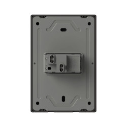 Llave MILAN 1 pulsador 10A 250vca gris