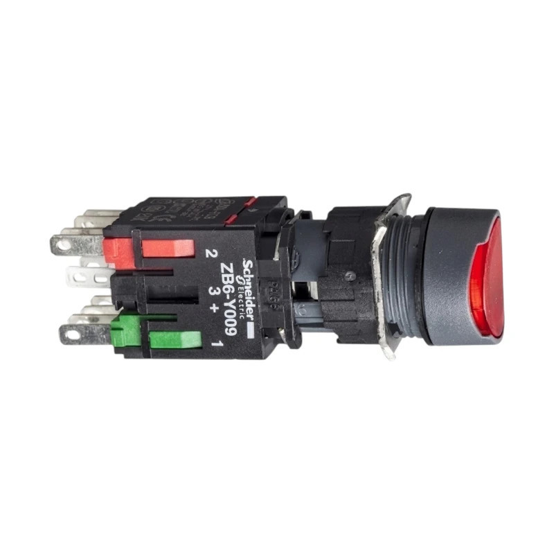 PULSADOR LUMINOSO SCHNEIDER RASANTE LED ROJO NA-NC