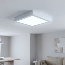 Plafón led MACROLED cuadrado 24W 2160lm 4500K luz neutra