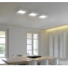 Plafón led MACROLED cuadrado 18W 1600lm 3000K luz cálida