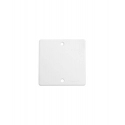 Tapa ciega SISTELECTRIC cuadrada para tornillo 10x10cm blanco