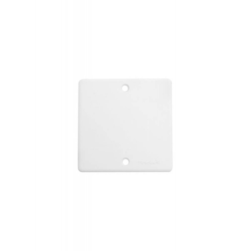 Tapa ciega SISTELECTRIC cuadrada para tornillo 10x10cm blanco