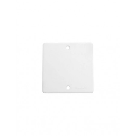 Tapa ciega SISTELECTRIC cuadrada para tornillo 10x10cm blanco