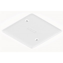 Tapa ciega SISTELECTRIC cuadrada para tornillo 10x10cm blanco