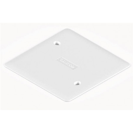 Tapa ciega SISTELECTRIC cuadrada para tornillo 10x10cm blanco