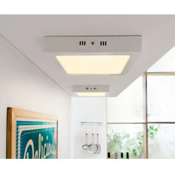 Plafón led MACROLED cuadrado 6W 520lm 3000K luz cálida