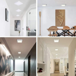 Plafón led PHILIPS cuadrado 12W 900lm 6500K luz fría