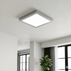 Plafón led LUCCIOLA PLASMA cuadrado 18W 1440lm 3000K luz cálida