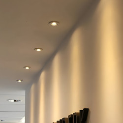 Spot CANDIL WERNER redondo de embutir para 1 luz GU10 móvil platil