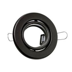 Spot SAN JUSTO Dicro de embutir móvil GU10 negro