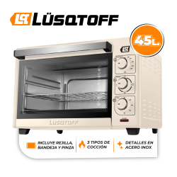 Horno Eléctrico Lusqtoff LQ-HE45C 45lt 1600W crema