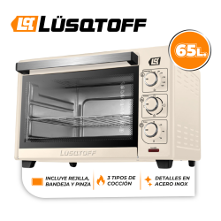 Horno Eléctrico Lusqtoff LQ-HE65C Convección Luz 65lt 2000W crema