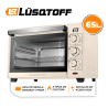 Horno Eléctrico Lusqtoff LQ-HE65C Convección Luz 65lt 2000W crema