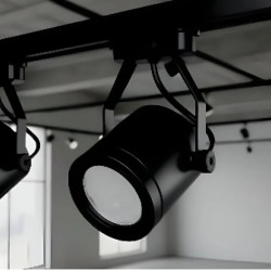 Cabezal riel ILUMROS para 1 luz GU10 AR111 pvc negro